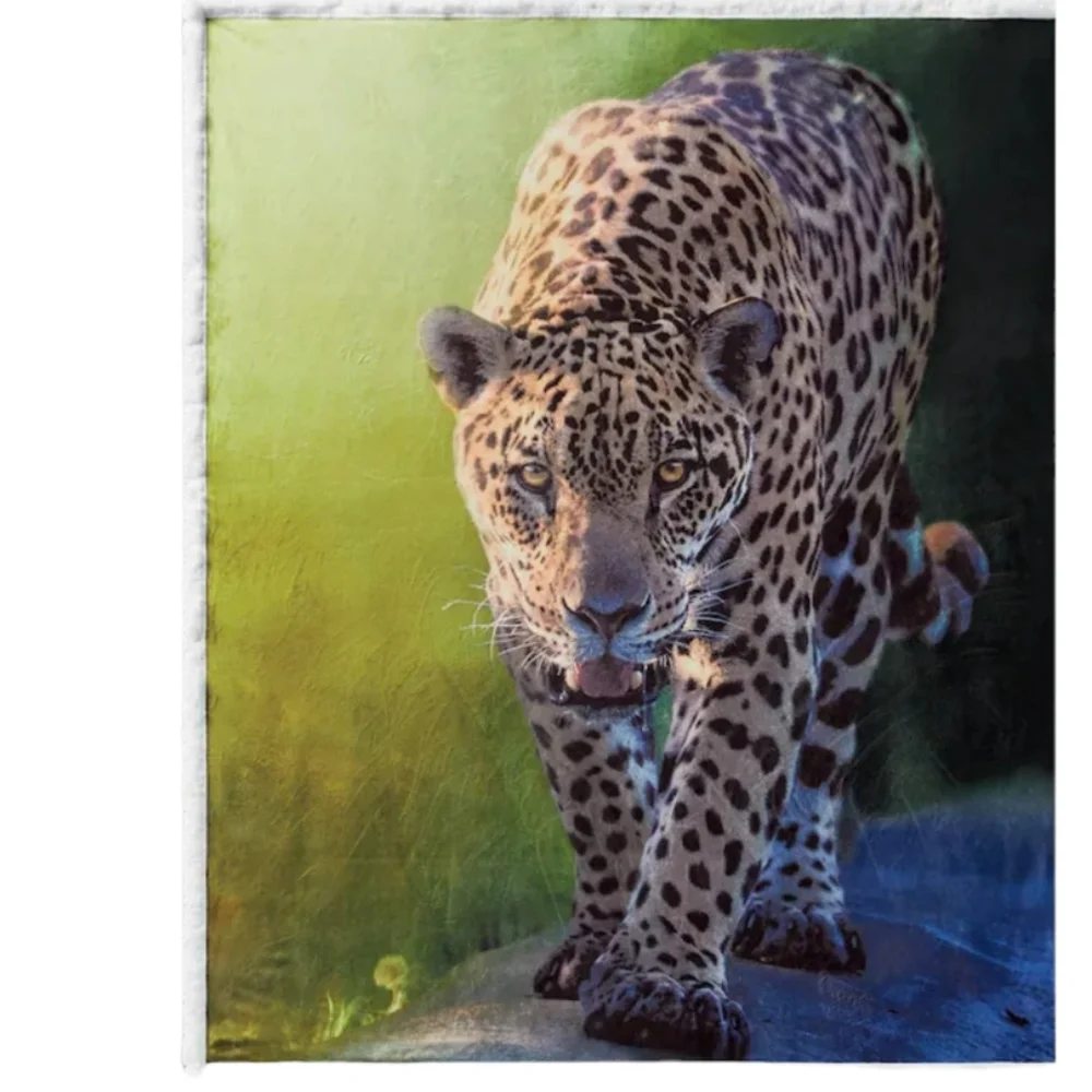 New Leopard Sherpa Throw